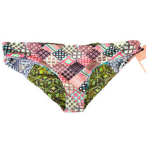 Maaji Reversible Bikini Bottom Small Multicolor Geometric - New